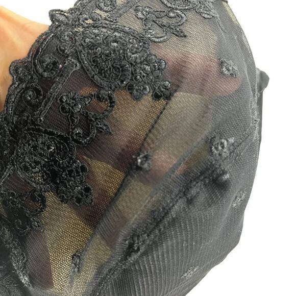 Bali Minimizer Bra 42DD Black Embroidered Lace Unlined Underwire Adjustable 3573 - Picture 2 of 6